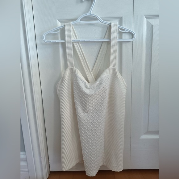 Anthropologie Gavi Halter Tank by Deletta, Ivory, Crossback, - Picture 7 of 7